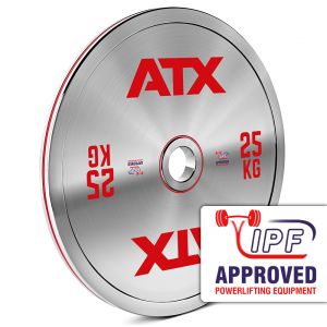 ATX® Calibrated Steel Plates- CC - 5 bis 25 kg (Hantelscheiben) - 25 KG - IPF APPROVED POWERLIFTING EQUIPMENT