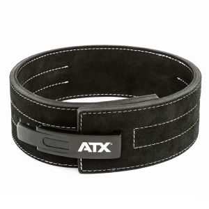 ATX® Power Belt Clip / Gewichthebergürtel - Veloursleder - schwarz - Größe S - XXL - Vorderansicht