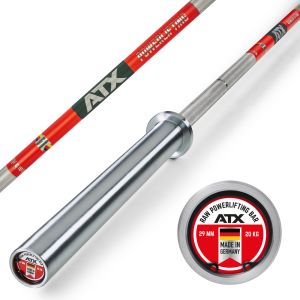 ATX® - XTP® Powerlifting Bar / Langhantelstange - Typ 400-433 Long load Sleeve - Made in Germany! Mit Auswahl der Rändelung