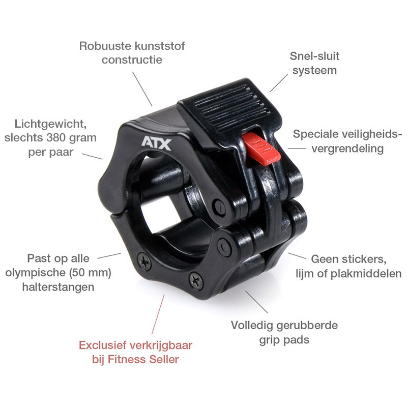 Image for ATX Pro Collars Black  from ATXFitness