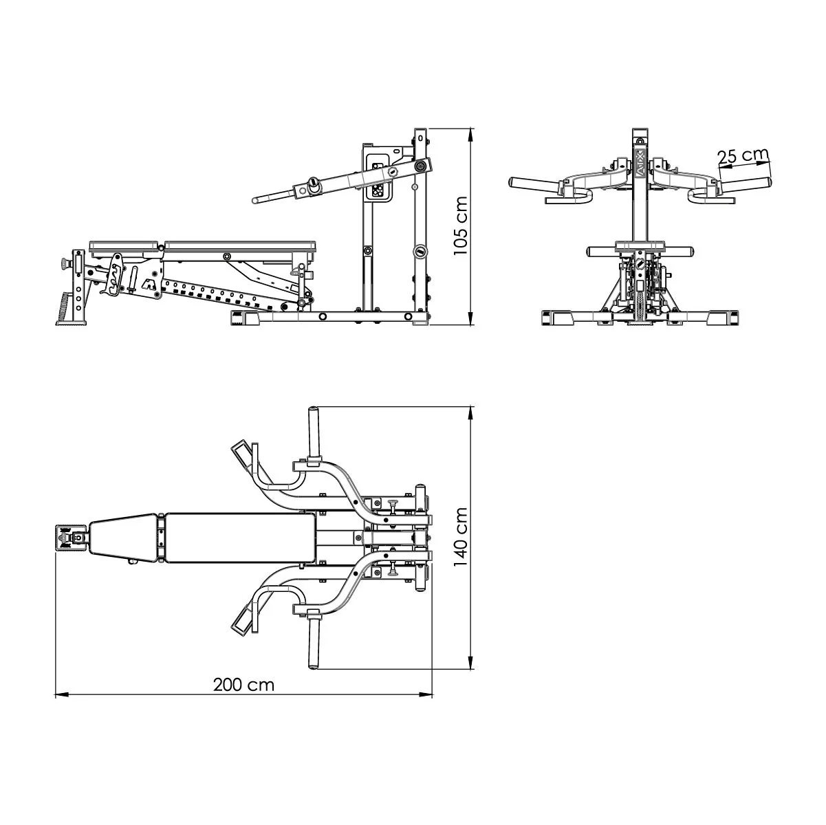 ② ATX レバーアームマルチプレス たのメル便発送 セット購入必須 説明欄必読 ATX Lever Arm Multi Press 2.0 LMP-650 - ATX Fitness